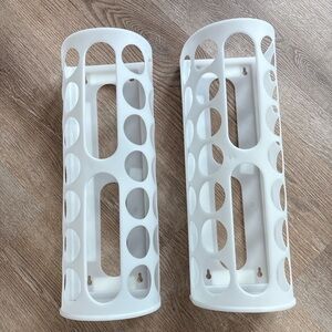 IKEA VARIERA Plastic Bag Dispenser White Wall Mount Organizer Set of 2